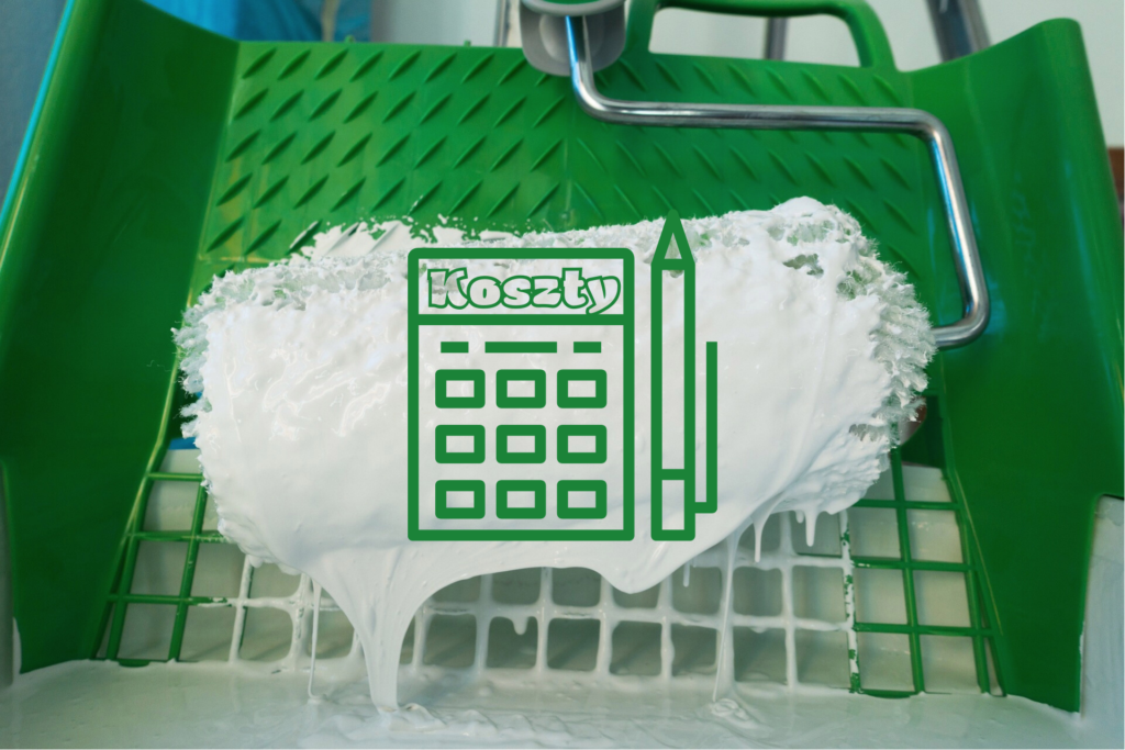 Walek do malowania i kalkulator